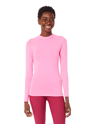 Manga Longa Térmica, Estilo do Corpo, Feminino, Rosa Neon, GG