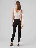 VERO MODA Damen Jeans Hose Stretch Denim Jogger Pants Cargo Stoffhose VMIVY, Farben:Schwarz, Größe:M / 30L, Beinlänge:L30