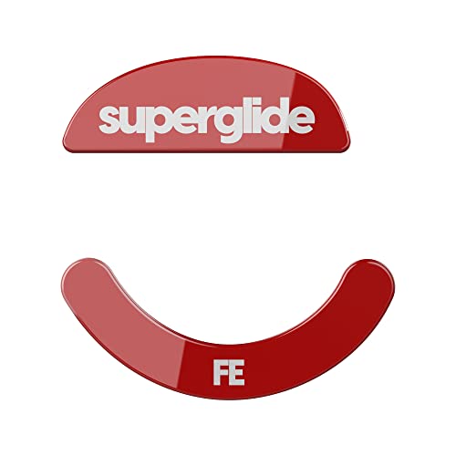 Pies de ratón Superglide de vidrio ultra fuerte para Pulsar Xlite rojo