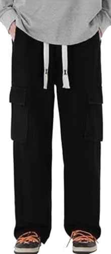 Multi-Pockets Streetwear Hip Hop Joggers Denim Pants for Men Causal Streetwear Trousers Vintage Baggy Cargo Jeans