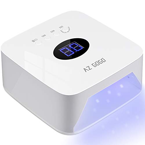 Cordless LED Nail Lamp, AZ GOGO Professional Rechargeable Portable UV Led Nail Dryer for Acrylic & All Nails - Multi-function Use for Home and Salon