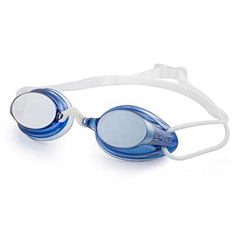 Saeko Torpedo Mirror Racing (S62UV) Swimming Goggle with Ultra Anti Fog, UV Protection, 100% Phthalates Free, Glare Free, For Adults (Blue) (B09H4SC145) Amazon Price History, Amazon Price Tracker