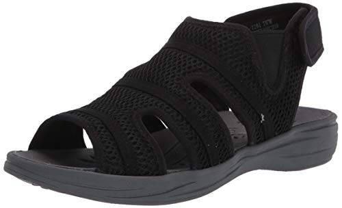 Preisvergleich Produktbild Easy Street Damen Happy Flache Sandale, Schwarz Multi, 36 EU