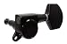 Gotoh SG381 3x3 Mini Tuning Keys, Large Metal Buttons - BLACK
