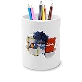 Fabulous Pot à Crayon en Céramique   Mondrian Signature Peinture Peintre Artiste Cubism Abstract De Stijl   325 ml