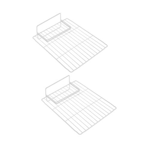 Mobestech 2 Piezas Divisores de Alambre para Congelador Separadores Ajustables para Estantes de Refrigerador y Congelador Organizadores Resistentes al Frío para Supermercado y Hogar Diseño
