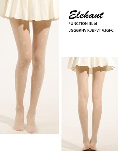 Image of Sahabowi Women Tights, Female Sheer High Waist Pantyhose, Vintage Control Top Stockings
