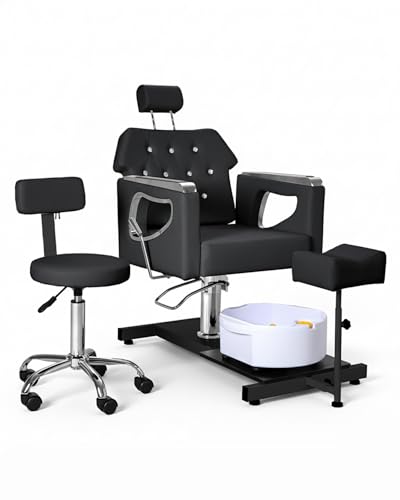 IJIALIFE All-in-One Pedicure Chair with Stool