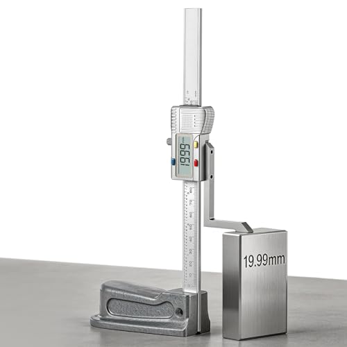 Mxmoonfree Digital Height Gauge 150mm/6 inch, 0.01mm/0.0005
