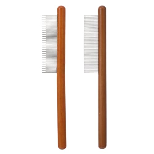 2 peines de madera para macramé con pines de acero inoxidable miniatura 1