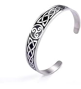 Dreamtimes Keltisches Armband Wikingerarmband für Männer Armreif irischer Schmuck für Damen und H...