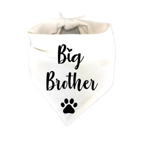 MAKOMAKI Pañuelo tipo bandana para hermana mayor, para bebé, anuncio de nacimiento, sesión de fotos de maternidad, decoración natural de fiesta (blanco roco)