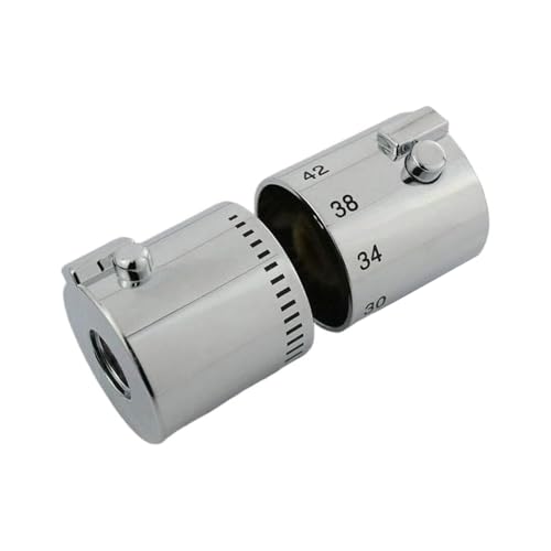 Tiardey Shower Control Handle 1 Pair Water Control Handle Knob Chrome for Bathtub Shower, Silver, 42.5 mm x 40 mm