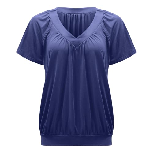 Tee shirt plissée decontracté pour masquer les rondeurs avec style - 5
