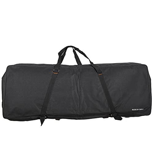 Huiop 73-Key 76-Key Keyboard Electric Piano Organ Gig Bag Soft Case 46.4" * 16.5" Durable 600D Cloth Pe Foam Padded Dual Zipper,Big Bag Case #TOP3