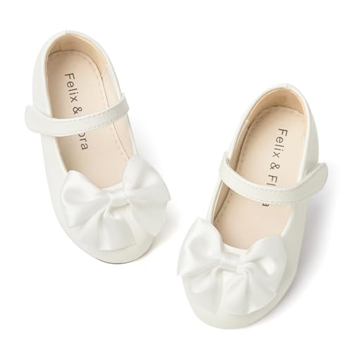 Image of Felix & Flora Toddler Flower Girl Dress Shoes Girl Ballet Flats Party School Shoes Wedding