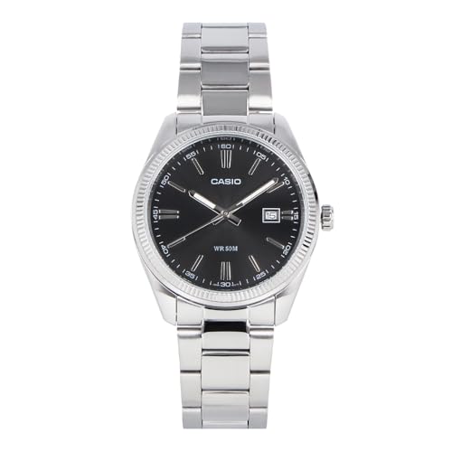 CASIO �J�V�I �J�V�I�X�^���_�[�h �`�[�v�J�V�I �`�v�J�V �r���v ���v �����Y �N�I�[�c �A�i���O 3�j �^�J �X�e�����X ���^�� �V���o�[ �u���b�N MTP-1302D-1A1 [���s�A���i]