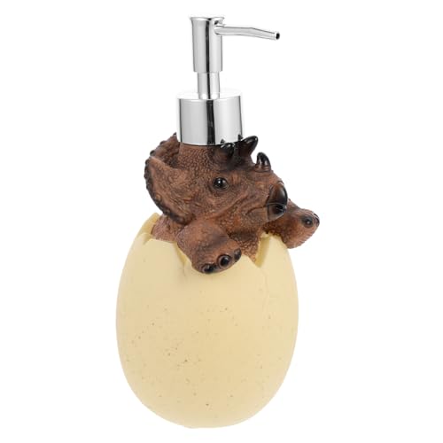 INOOMP Flacon de Lotion à Pression Dinosaure 560 ML, Distributeur de Savonnette Liquide Rechargeable, Design Cartoon Triops, Flacon Pompe pour Salle de Bain,...