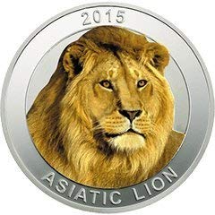 999.9 Silver Purity 31.1 grm ASIATIC LION SILVER(999) COIN