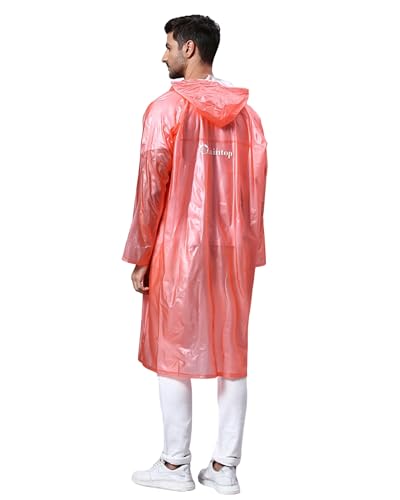 Image of ZEEL Unisex Outdoor Rain Poncho for Adult, Waterproof, Lightweight & Packable, Polyester Pullover Full Sleeves Hooded Rainwear, Poncho for Camping, Hiking, Travelling (EQRT101 AZ30, Free Size)