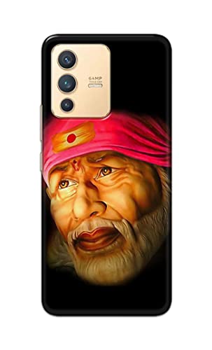 Image of PRINTFIDAA Sai Baba Lord Shiridi Great God Hinduism Religious Hard Back Cover for Vivo V23 5G Back Cover -(P6) KAT1002