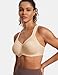 The Best Sports Bra for Large Breasts High Impact: A Real Talk Guide (I Tested 17 So You Don't Have To) 8 SYROKAN Women's Full Support High Impact Racerback Lightly Lined Underwire Sports Bra Beige 36G
