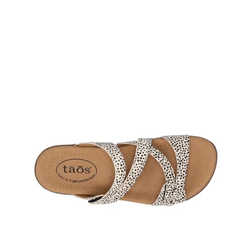 Image of Taos Double U Premium Leather Women's Sandal - Stylish Adjustable Strap Design with Arch Support, Cooling Gel Padding for All-Day Enjoyment and Walking Comfort