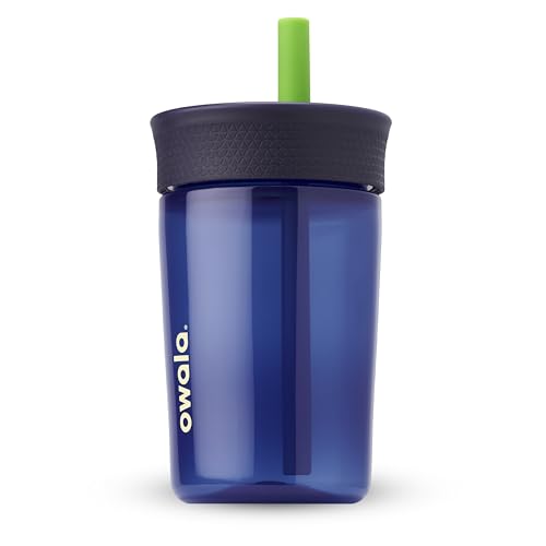 Owala Kids BPA-Free Plastic Tumbler with Spill Resistant Flexible Straw, Easy to Clean, Kids Water Bottle, Great for Travel, Dishwasher Safe, 15 Oz,...