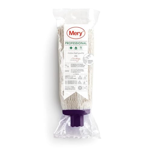 Mery 0420.51 Profi Mopp Baumwolle Ecru 250 g, 25 cm, 11x7x35 cm, Ekrü