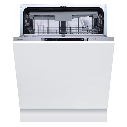 Hisense Fully Integrated Standard Dishwasher - Silver with Fixed Door Fixing Kit - D Rated