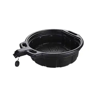 Groz 2-Gallon Oil Drain Pan with Anti-Spill Cap