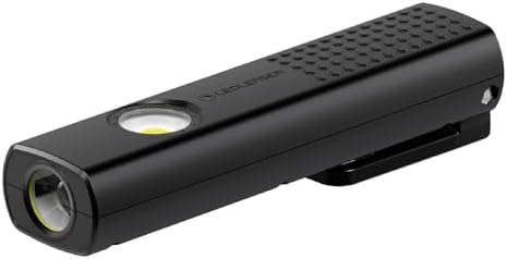Ledlenser W5R Work Flashlight, Magnetic Work Light, Hard Hat Light, Compact
