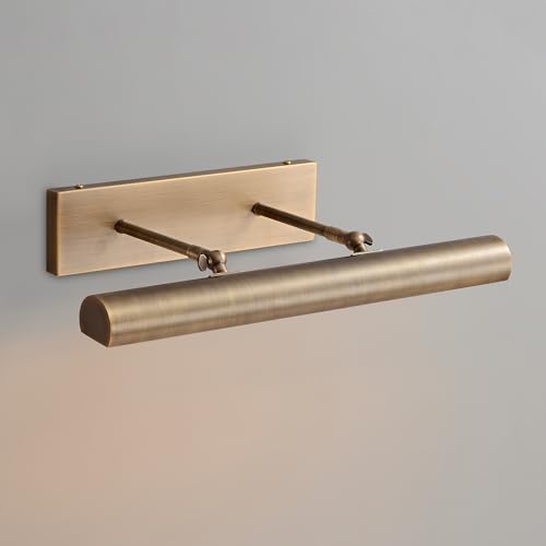 Image of 18 Inch Picture Light Hardwired - Bronze Picture Light Rotatable 270 Dimmable Art Light for Living Room,Study Room, Museum,Library Display,Foyer,Bathroom Vantiy