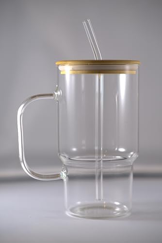 Bambu Kapaklı Isıya Dayanıklı Cam Bardak | 1000ml Şeffaf Mug + Cam Pipet | Sıcak & Soğuk İçecekler için Şık Minimalist Tasarım | Kahve, Çay, Smoothie, Buzlu İçecekler İçin İdeal - Görsel 2