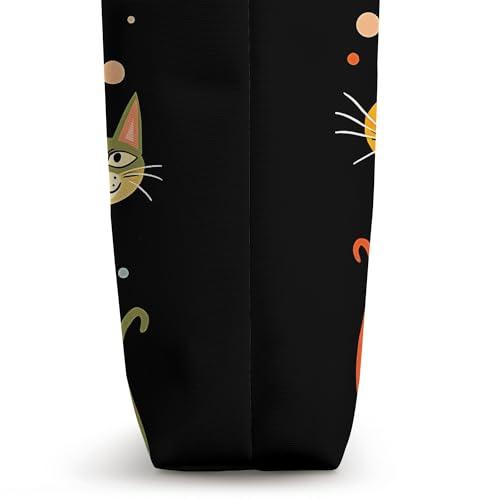Bolso Tote estilo vintage retro de gatos de cuello largo de mediados de siglo 50s 60s miniatura 3