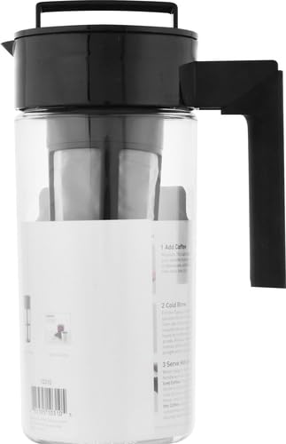 Takeya Patented Deluxe Cold Brew Iced Coffee Maker with Airtight Lid & Silicone Handle, 1 Quart - Image 3