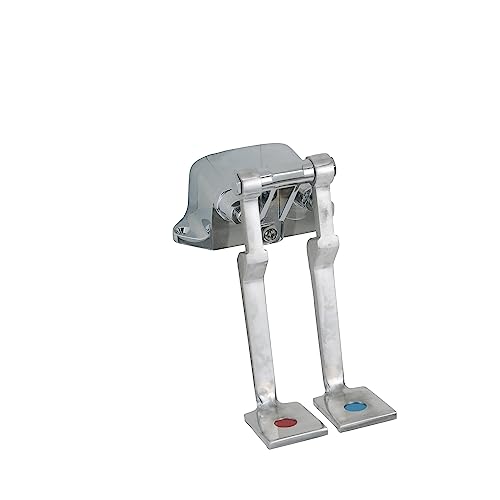 Pedal Valve Box with Long Pedals, Locking Stops and Shelf Mount