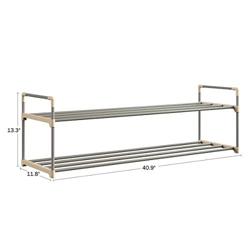 Home Complete Shoe Storage Rack, 2-Tier Organizer For Closet, Bathroom, Entryway #TOP1