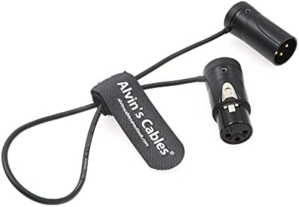 Low-Profile 3 Pin XLR Male to Female Cable Original Connector Balanced Microphone Audio Cord Sommer SOD-14 Alvins Cables Black
