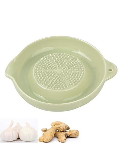 Image of Garlic Grater Plate, Efficient Kitchen Tool Ceramic Grater Plate, Ginger Grater Plate Suitable for Quickly Grind Garlic to Prepare Meals