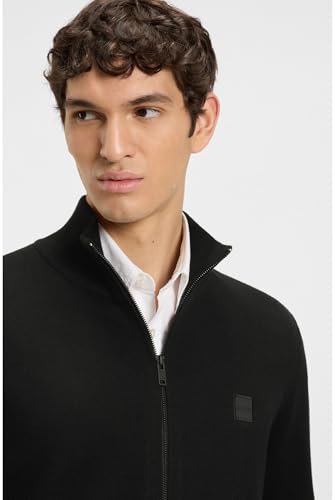 BOSS Hommes Kanozip S Veste en maille de coton et de cachemire