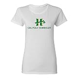 UGP Campus Apparel LS02 - Cal Poly Humboldt Lumberjacks Primary Logo Womens T Shirt - Medium - White