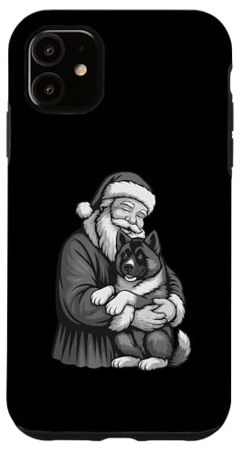アメリカ 秋田 サンタクロース クリスマス 犬好き スマホケース iPhone 11 用