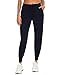 Litherday Pantalon de Sport Femme Coton Ample Pantalon Jogging avec Poches à Cordon Survetement pour Fitness Yoga Quotidien Running,A Bleu Marine,XL
