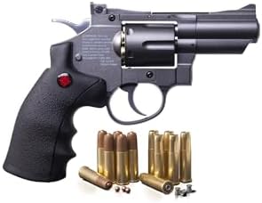 Crosman SNR357 Snub Nose CO2 Revolver for Pellets and BBs - Dual ...