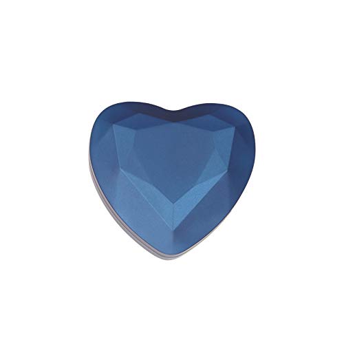 Image of LETURE Heart Shaped Ring Gift Box with LED Light, Velvet Earrings Jewelry Case with Light, Jewellry Display Box for Wedding, Engagement, Proposal, Birthday and Anniversary (Blue)