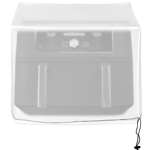 Image of Air Fryer Dust Cover also for Microwave Oven,Cocktail Maker Water Proof Lightweight Covers with drawstring, Compatible with Gourmia, Breville, Ninja -21W x16D x13H in