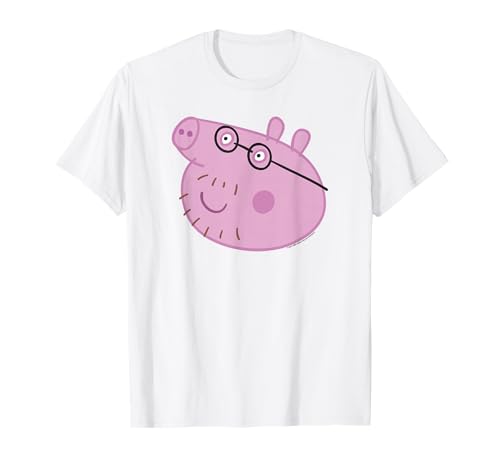 T-shirt Peppa Pig Halloween Daddy Pig Big Face en coton pour fan