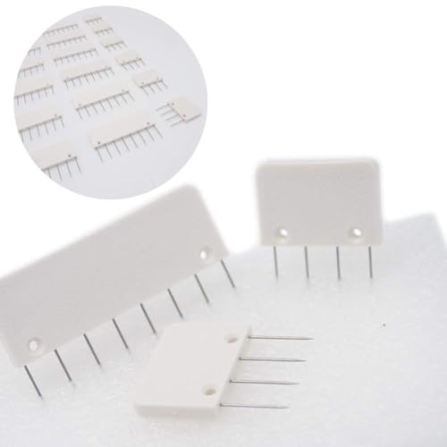 LAMXD Knit Blockers & Pin Kit,Knit Blocking Combs – Set of 25 Combs for Blocking Knitting, Crochet, Lace or Needlework Projects – Extra 100 T-pins – for use with Blocking Mats for Knitting Mat