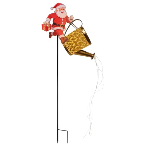 Décoration de Noël arrosoir éclairage solaire extérieur étanche